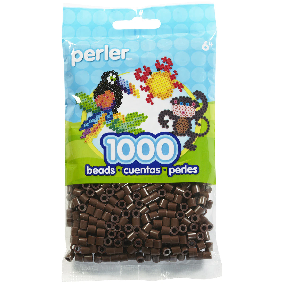 Perler Beads 1,000 pack  - Brown*