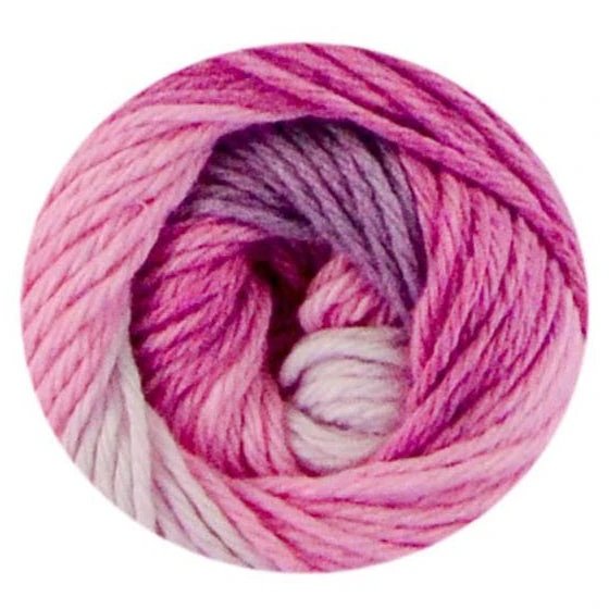 Premier Yarns Home Cotton Yarn - Multi - Pink Stripe - 55g