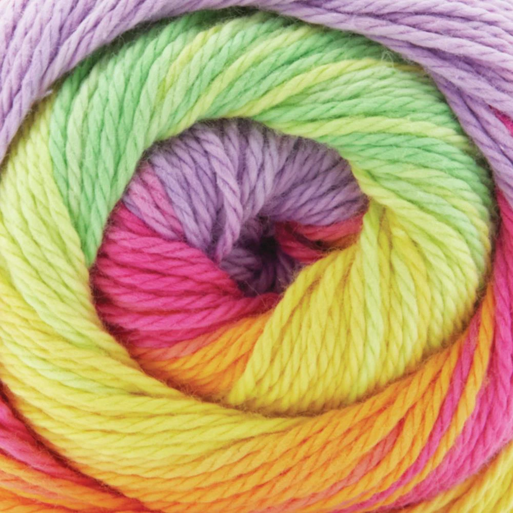 Premier Yarns Hipster Cotton Yarn - Rainbow Rollerskates 100g