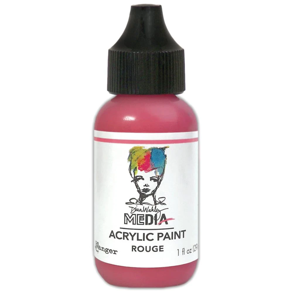 Dina Wakley Media Acrylic Paint 1oz - Rouge