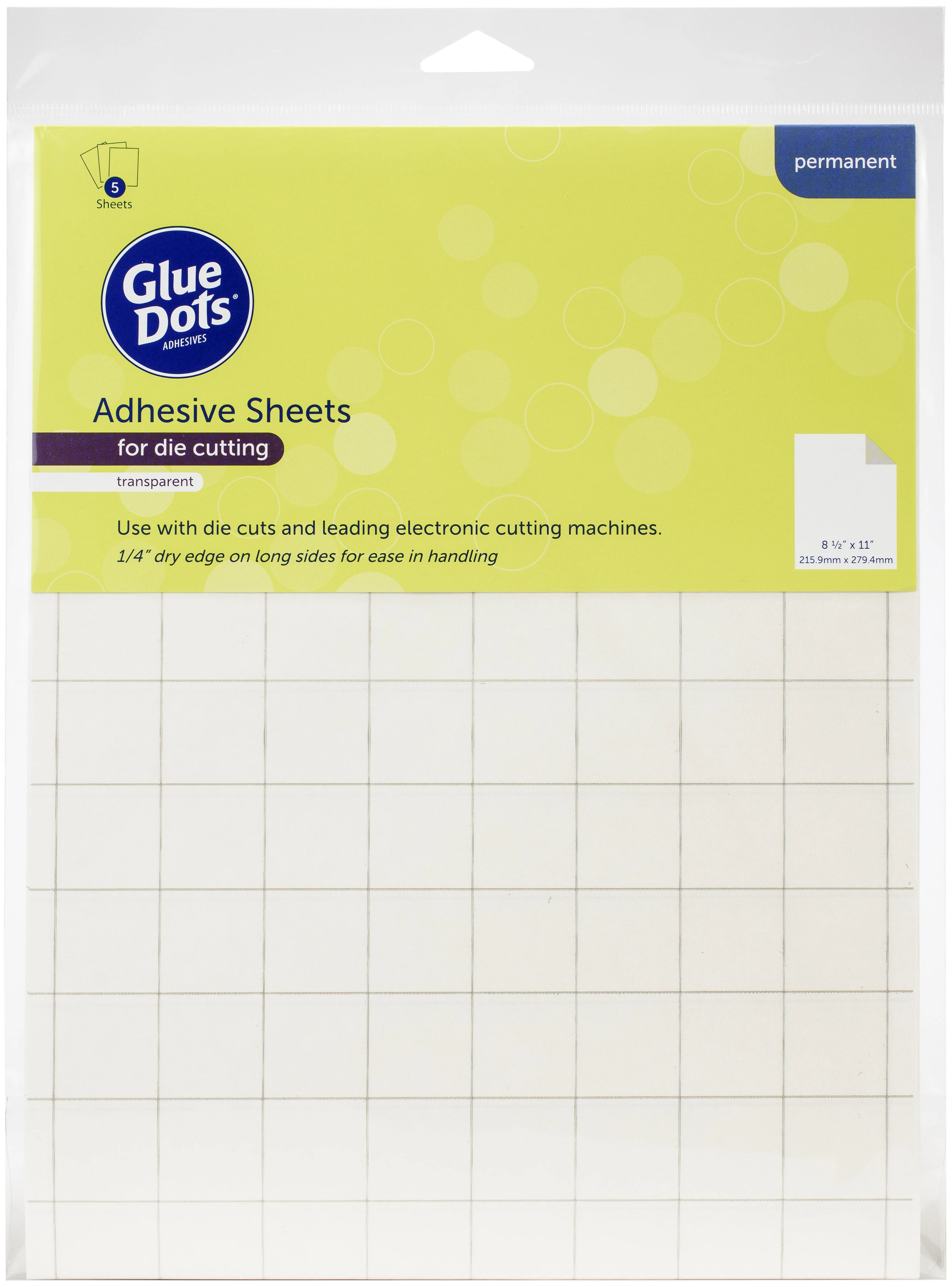 Glue Dots Adhesive Sheets 8.5"X11" 5/Pkg*