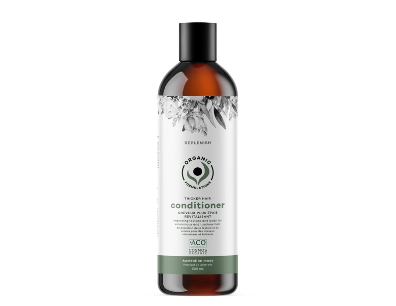 Organic Formulations Replenishing Conditioner 500mL - Thicker Hair