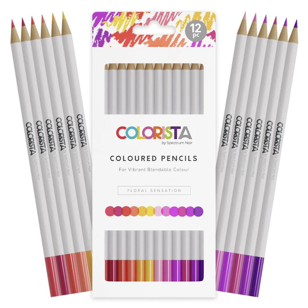 Spectrum Noir Colorista Colour Pencil 12-pack Floral Sensation