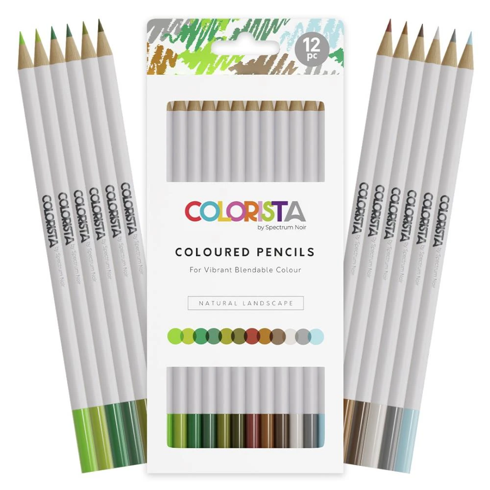 Spectrum Noir Colorista Colour Pencil 12-pack  Natural Landscape