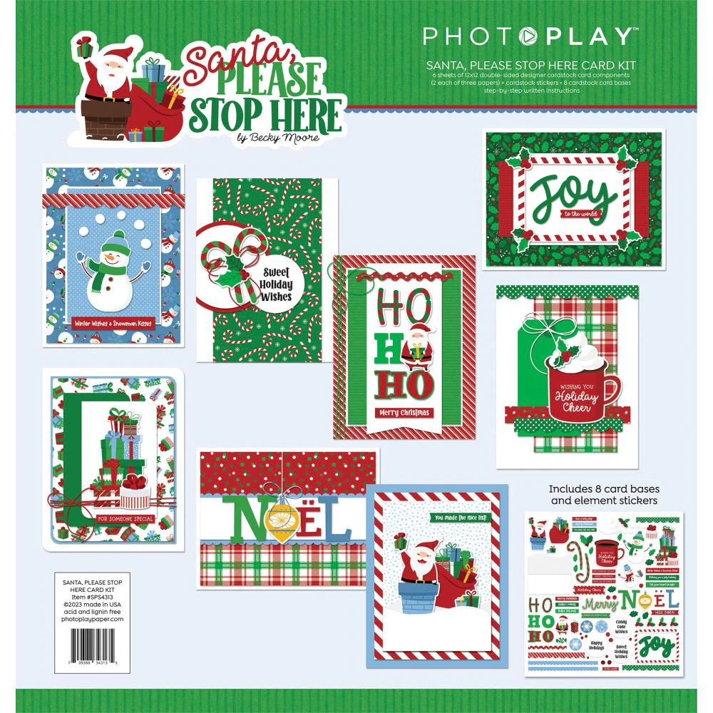 PhotoPlay Card Kit Santa Please Stop Here*