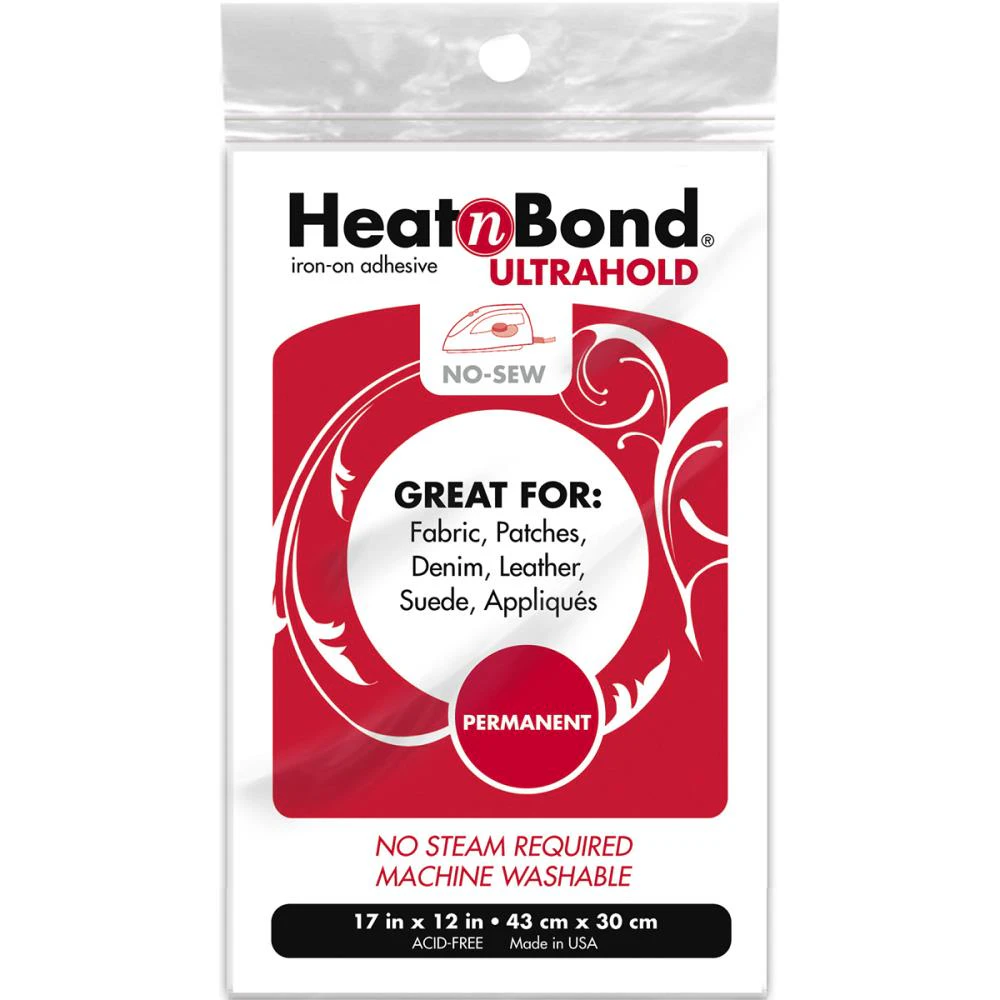 HeatnBond Ultrahold Iron-On Adhesive 17"X12"