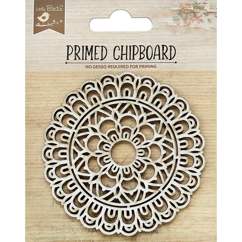 Little Birdie Laser Cut Primed Chipboard 1 pack  - Blooming Circle*