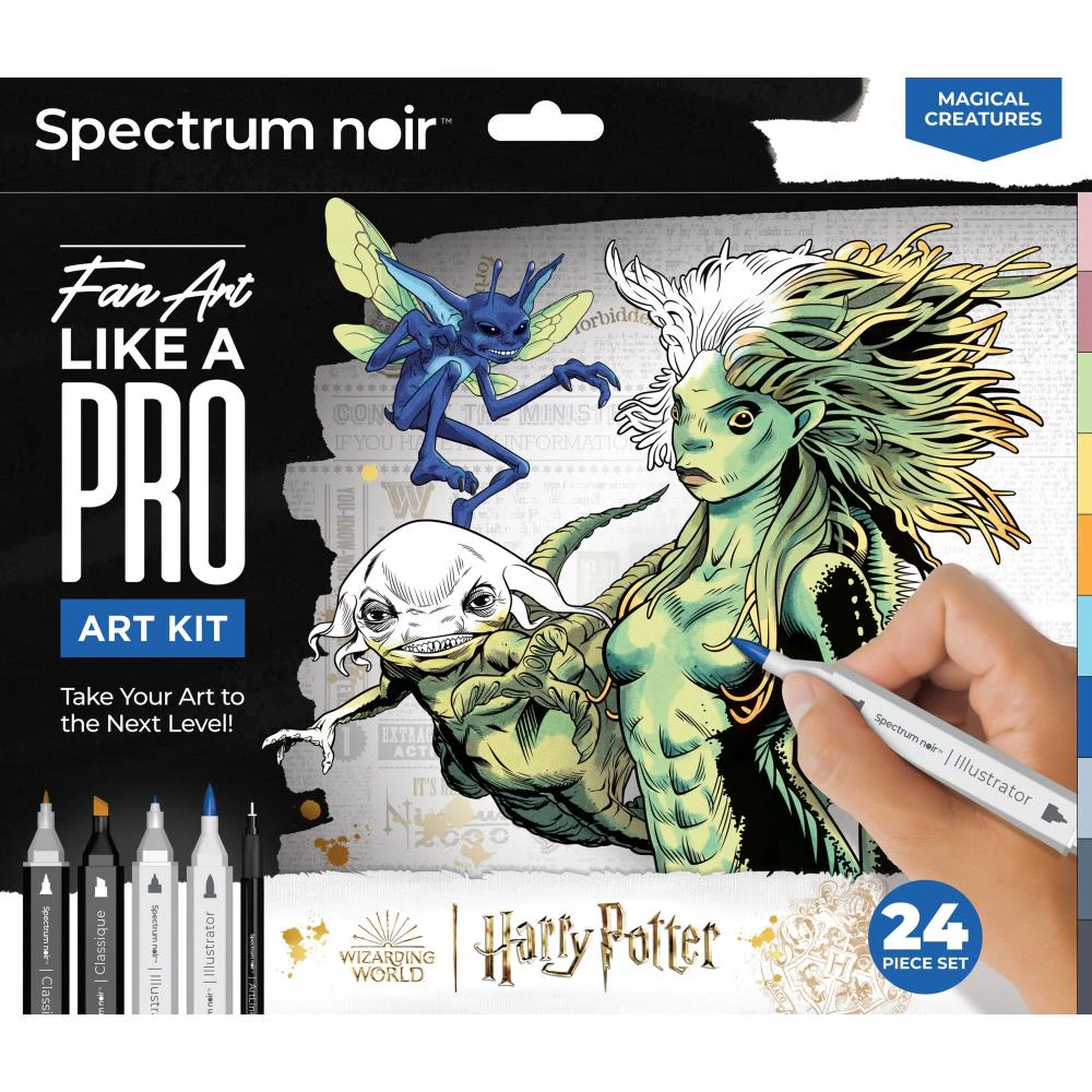 Spectrum Noir Fan Art Like A Pro Art Kit Magical Creatures*