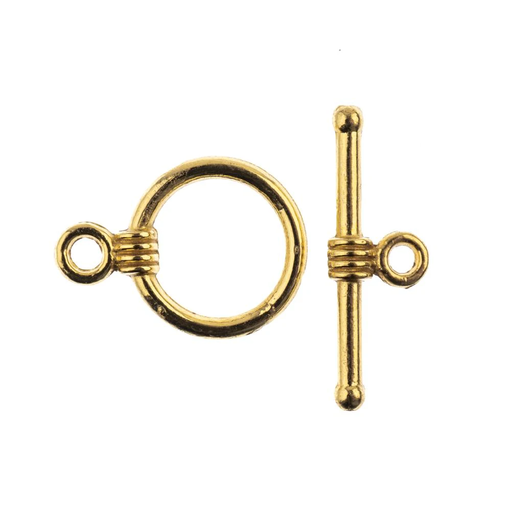 John Bead Toggle Clasp 11mm 9 pack  Gold*