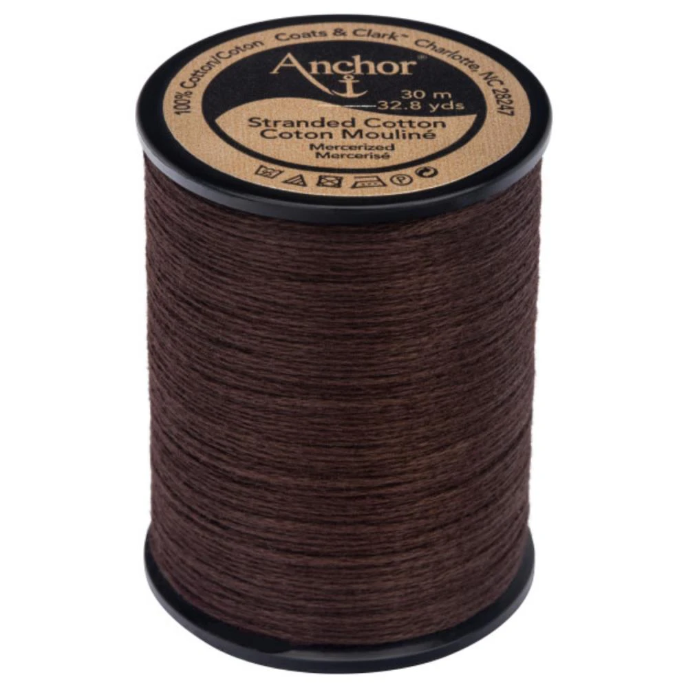 Anchor 6-Strand Embroidery Floss Spool 32.8yd - Fudge Dark