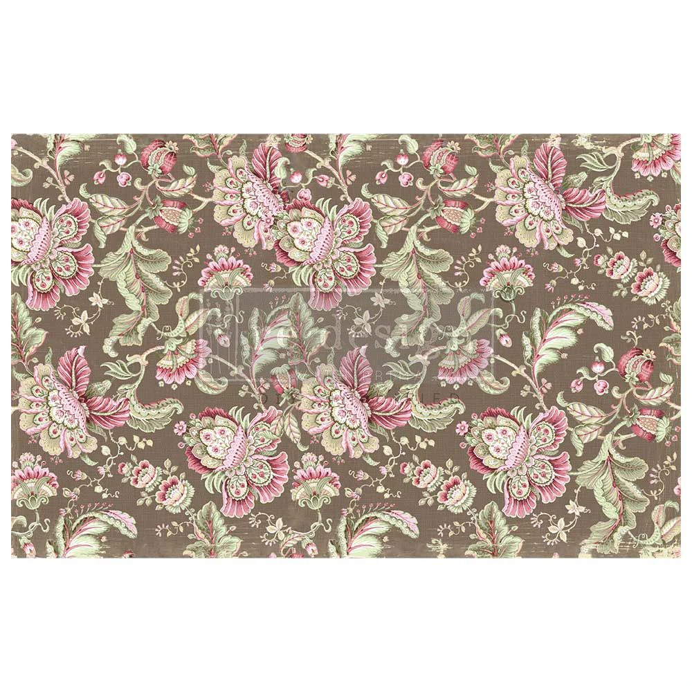 Prima Re-Design Decoupage Decor Tissue Paper 19"X30" Floral Paisley*