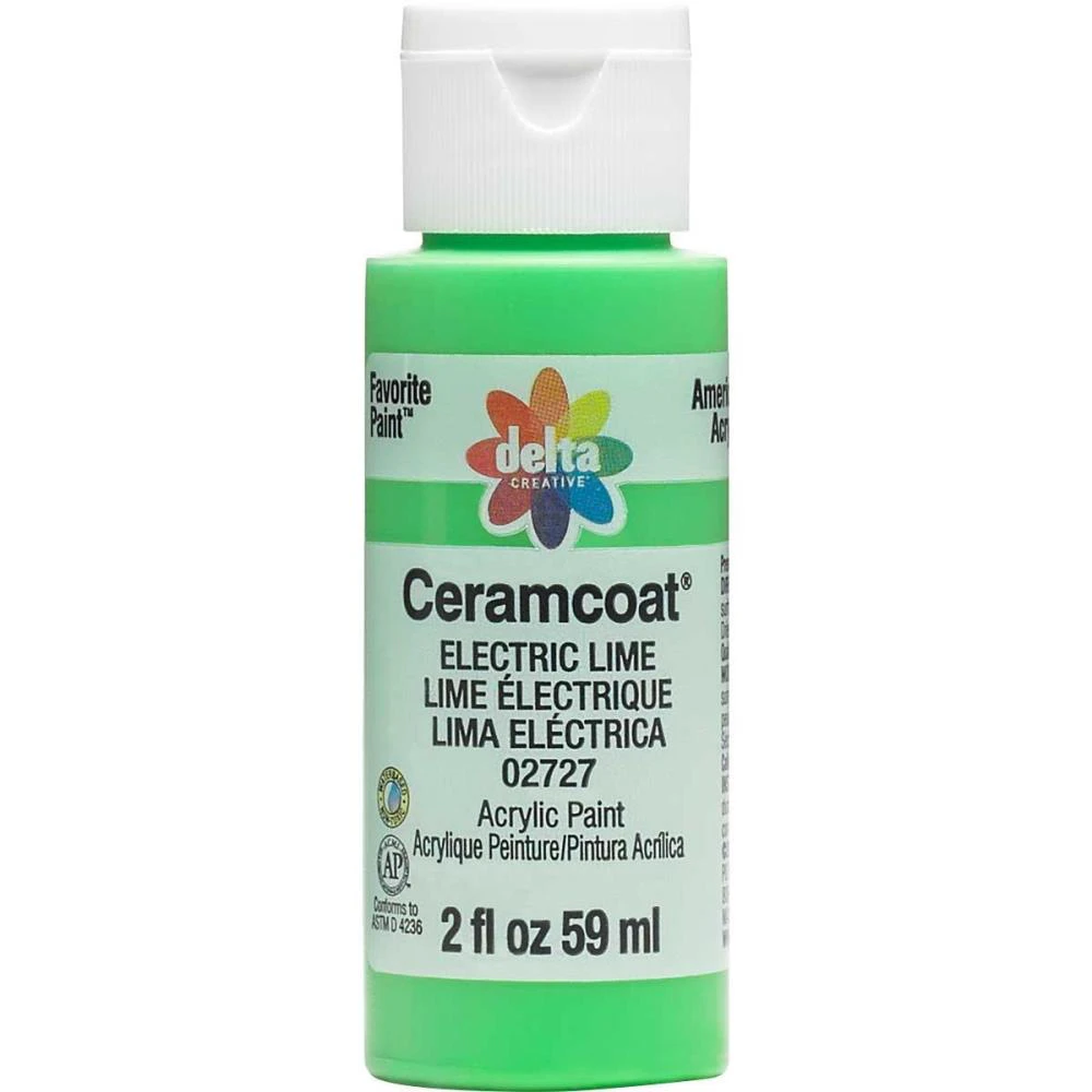 Delta Ceramcoat Acrylic Paint 2oz - Electric Lime*