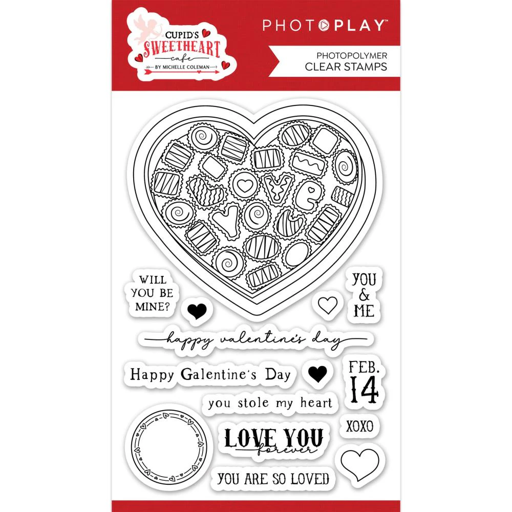 PhotoPlay Photopolymer Clear Stamps - Cupid's Sweetheart Cafe*