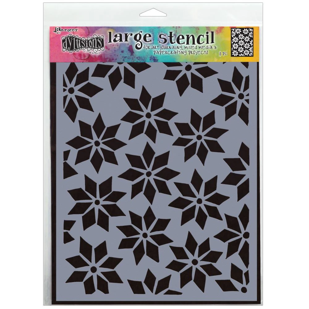 Dyan Reaveley's Dylusions Stencils 9"x 12" - Star Flurry*