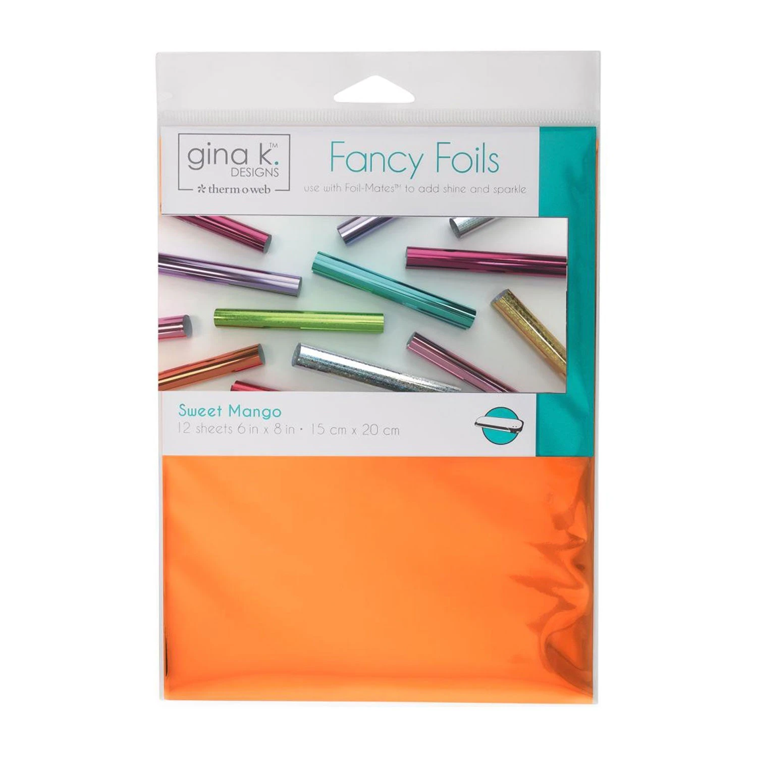 Gina K. Designs Fancy Foils 6"x 8" 12/Pkg - Sweet Mango*