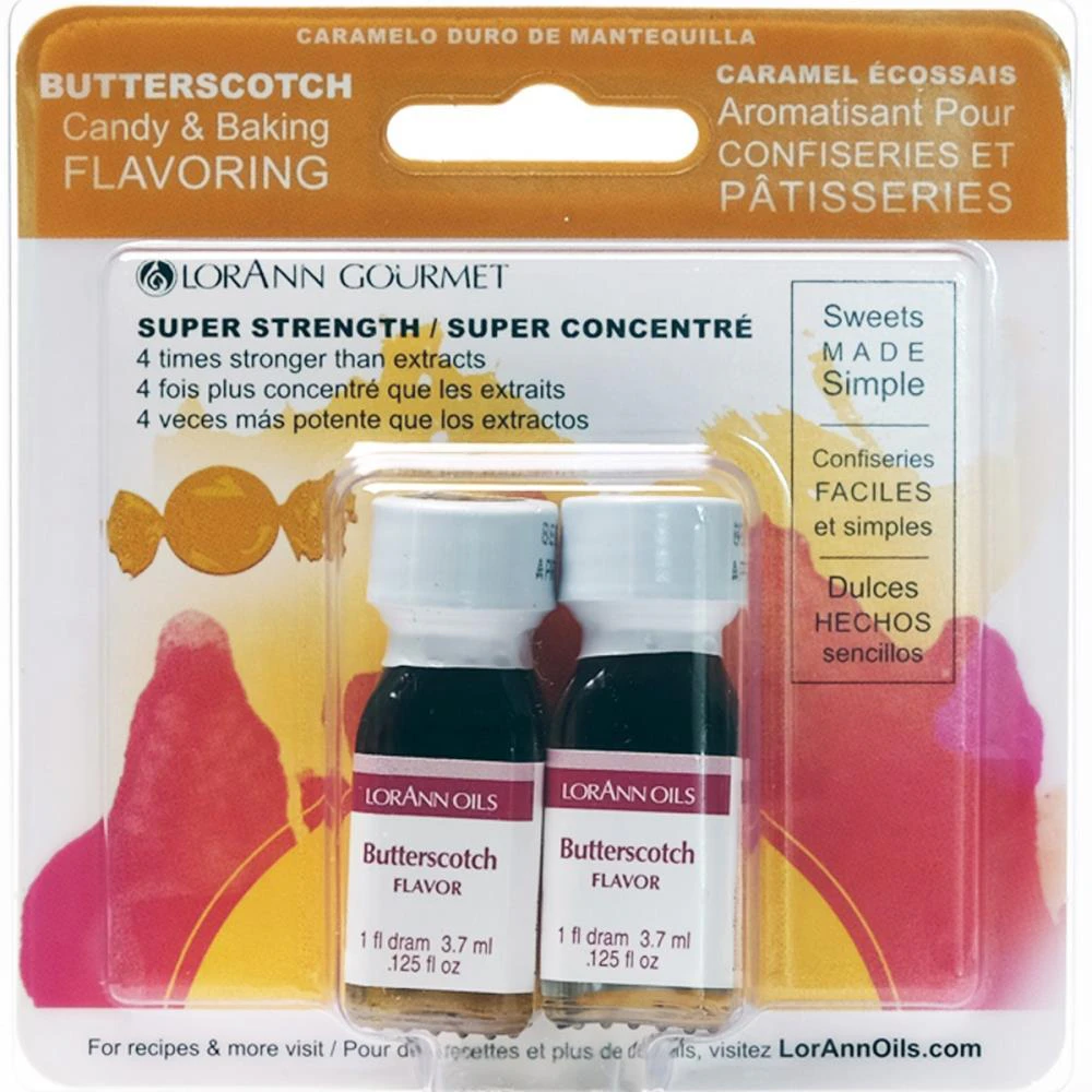 Lorann Oils - Candy & Baking Flavouring .125oz 2 pack - Butterscotch*