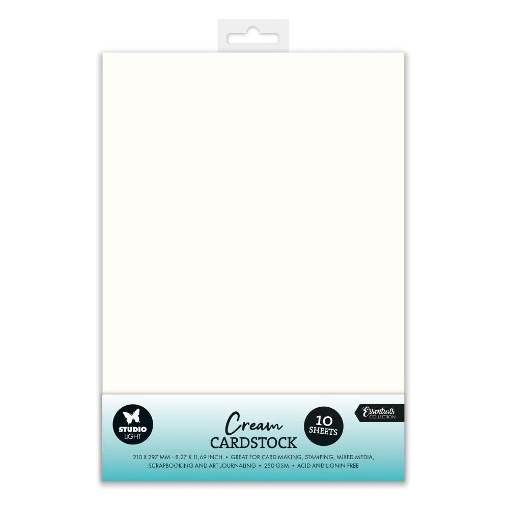 Studio Light Consumables Cardstock 8.25"X11.7" 10/Pkg Nr. 40, Cream*