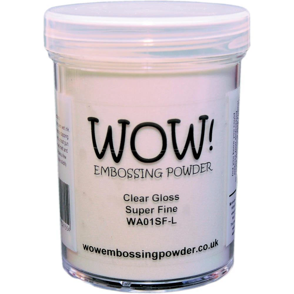 WOW! Embossing Powder 160ml LARGE Clear Super Fine Gloss