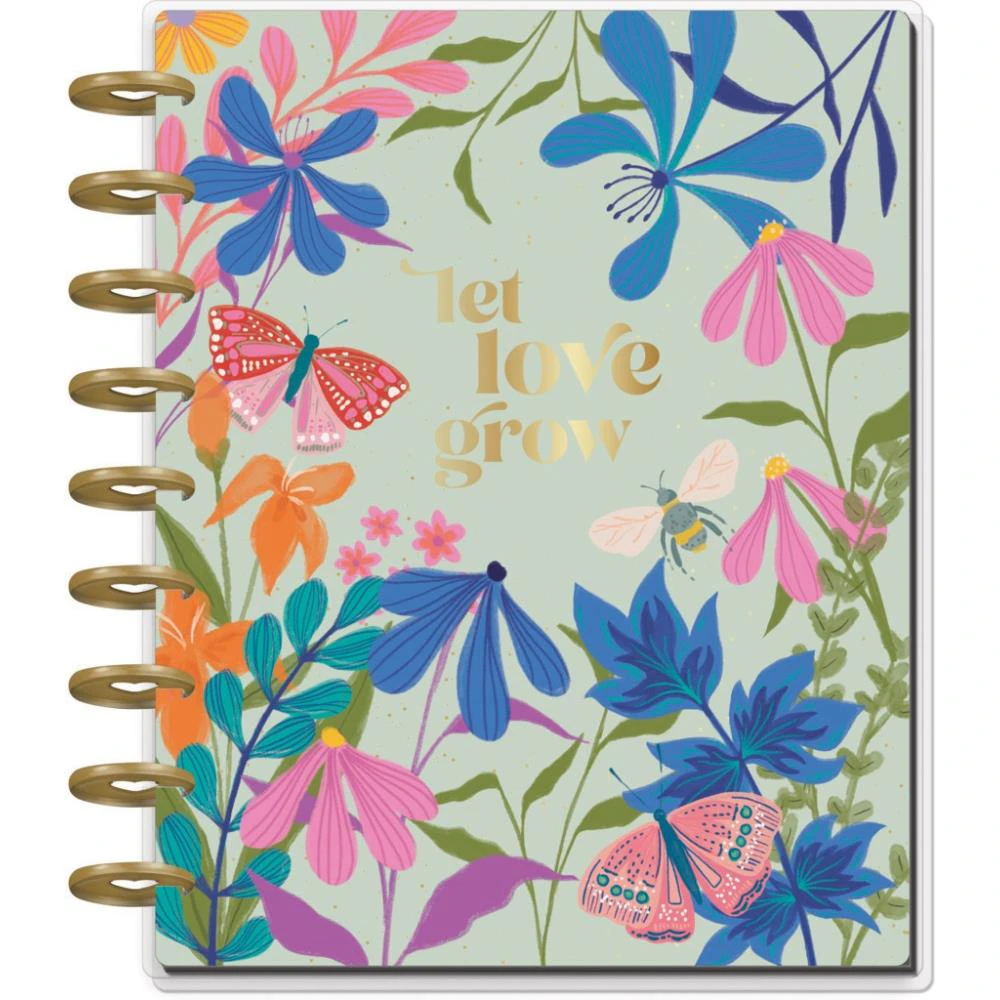 Happy Planner Classic 18-Month Planner Midnight Botanical; July '24 - Dec '25