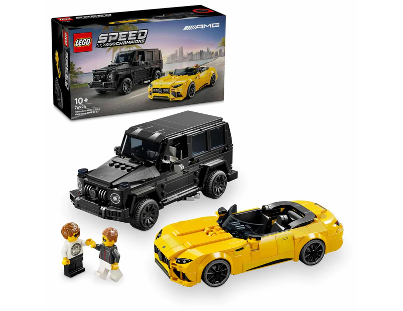 Lego® Speed Champions Mercedes-amg G 63 & Mercedes-amg Sl 63 76924 Car Toys, 2 Building Sets With 2 Driver Minifigures,