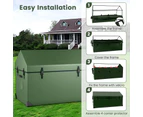 Costway Waterproof Outdoor Storage Box 658L Container Gadern Tool Sheds