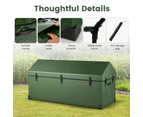 Costway Waterproof Outdoor Storage Box 658L Container Gadern Tool Sheds