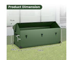 Costway Waterproof Outdoor Storage Box 658L Container Gadern Tool Sheds