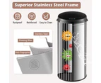 Giantex 30L Automatic Trash Can Stainless Steel Motion Sensor Garbage Bin Home Office Waste Bin