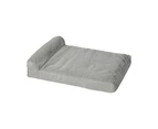 Pawz Pet Bed Chew Proof Memory Foam Orthopedic Waterproof Inner Washable Grey M