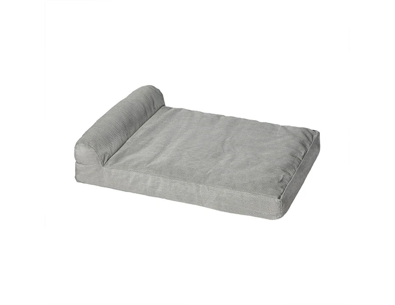 Pawz Pet Bed Chew Proof Memory Foam Orthopedic Waterproof Inner Washable Grey M