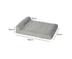 Pawz Pet Bed Chew Proof Memory Foam Orthopedic Waterproof Inner Washable Grey M