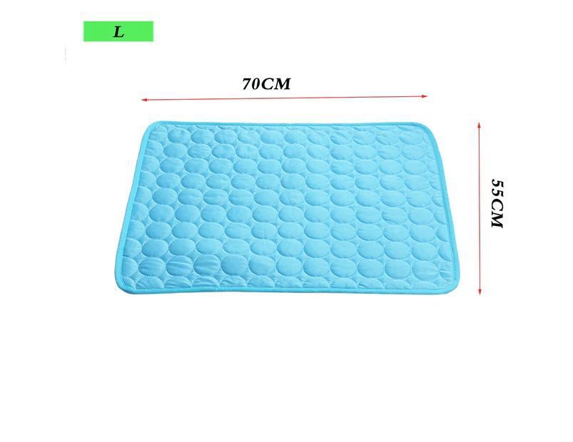 Pet Cooling Mat Cat Dog Puppy Sofa Gel Non Toxic Bed Summer Cold Ice Pad S/M/L