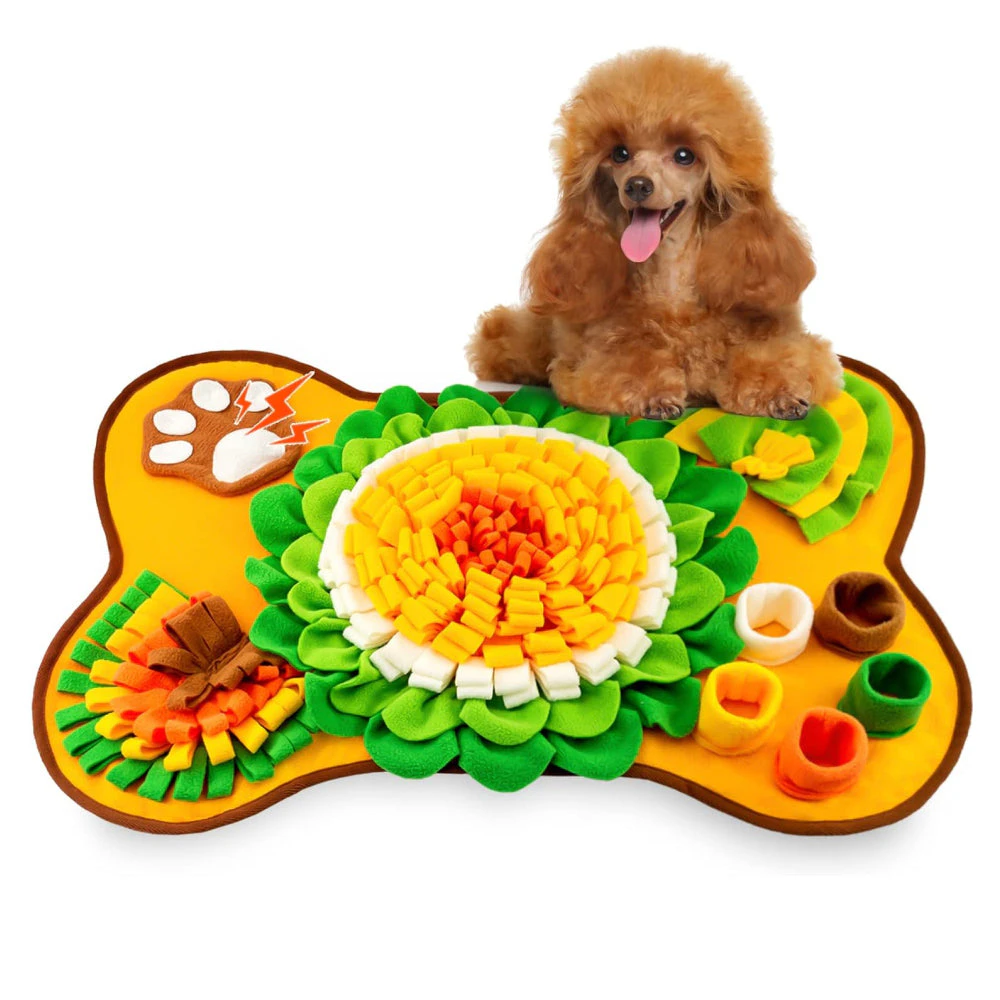 PETSWOL Pet Snuffle Mat With Puzzle For Dogs