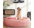 Dog Cat Pet Calming Bed Warm Soft Plush Round Nest Comfy Extra Large Calming