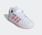 Adidas Kids' Grand Court 2.0 Sneakers - Cloud White/Bliss Pink/Clear Pink