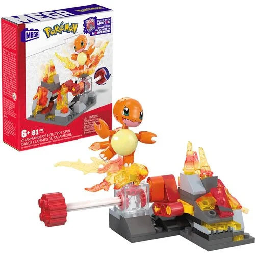 Mega Construx Pokémon Charmander's Fire Type Spin Playset