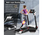 Costway Folding Electric Treadmill 2.25HP Jogging Walking Running Machine Fitness Equipment w/LED Display White