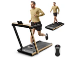 Costway 2 in 1 Electric Treadmill Folding Incline Running Machine w/LED Display & Remote Control Yellow