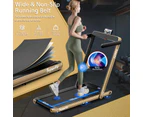 Costway 2 in 1 Electric Treadmill Folding Incline Running Machine w/LED Display & Remote Control Yellow