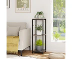 Costway 3-tiered flower shelves Plant Display Holder Plant Rack Flower Stand Grey