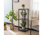 Costway 3-tiered flower shelves Plant Display Holder Plant Rack Flower Stand Grey