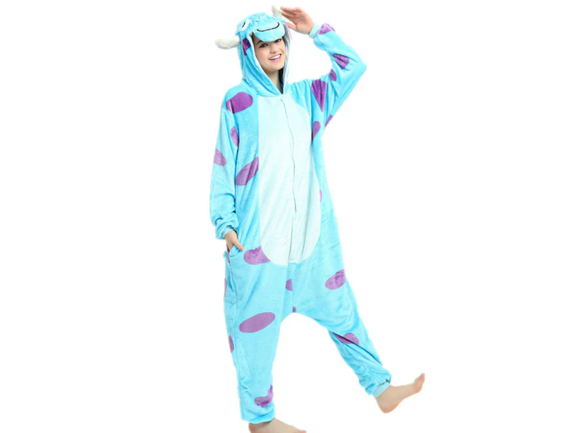 Adults Sully Monsters Inc Onesie Kigurumi Costume Party Book Week Fancy Dress