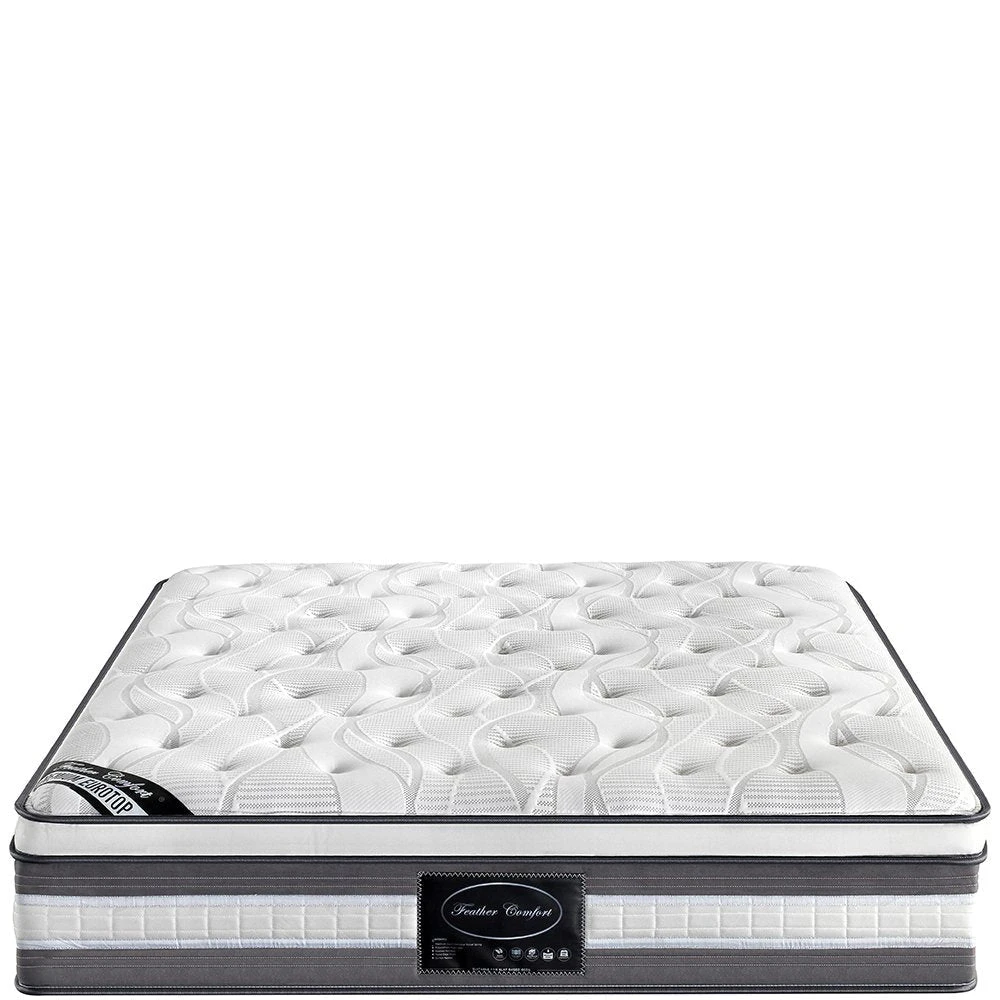 Mattress Euro Top Queen Size Pocket Spring Coil with Knitted Fabric Medium Firm 34cm Thick