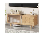 Bamboo European Style TV Cabinet Entertainment Unit Stand With Bamboo Storage Drawers