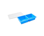 2 Compartment Freezer Pod, Blue - Anko