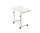 Foret Mobile Laptop Computer Bedside Study Desk Stand Adjustable Portable Table White