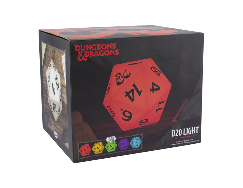 Dungeons & Dragons D20 Colour Changing Mood Light Home/Room Night Lamp 18cm