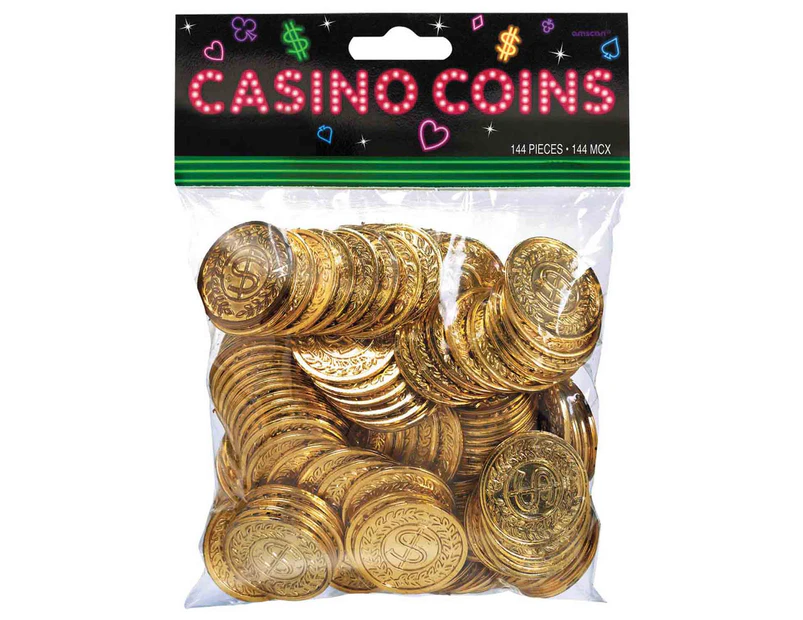 Casino Gold Coins Pack of 144