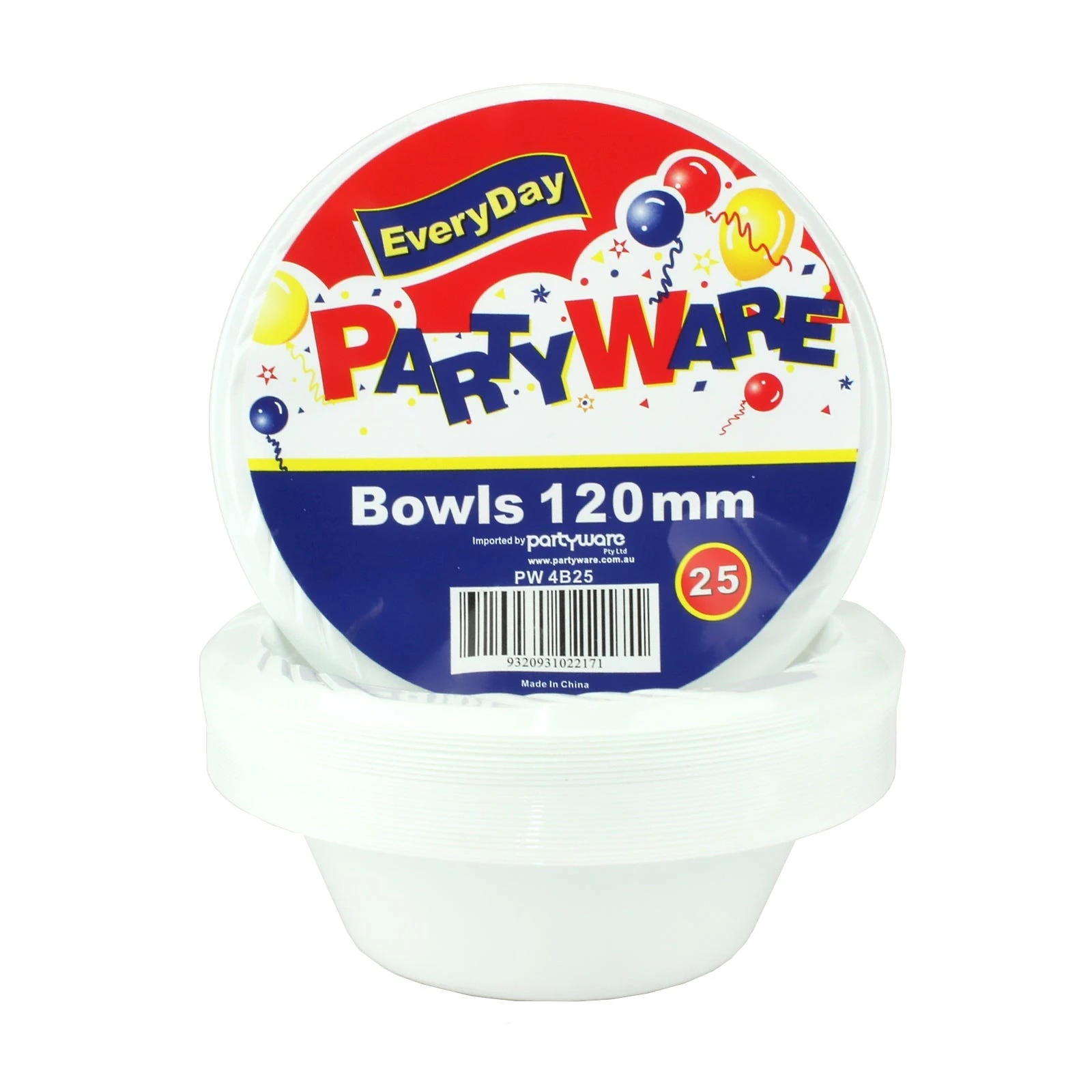 White Small Plastic Bowls 12cm (Pack of 25)