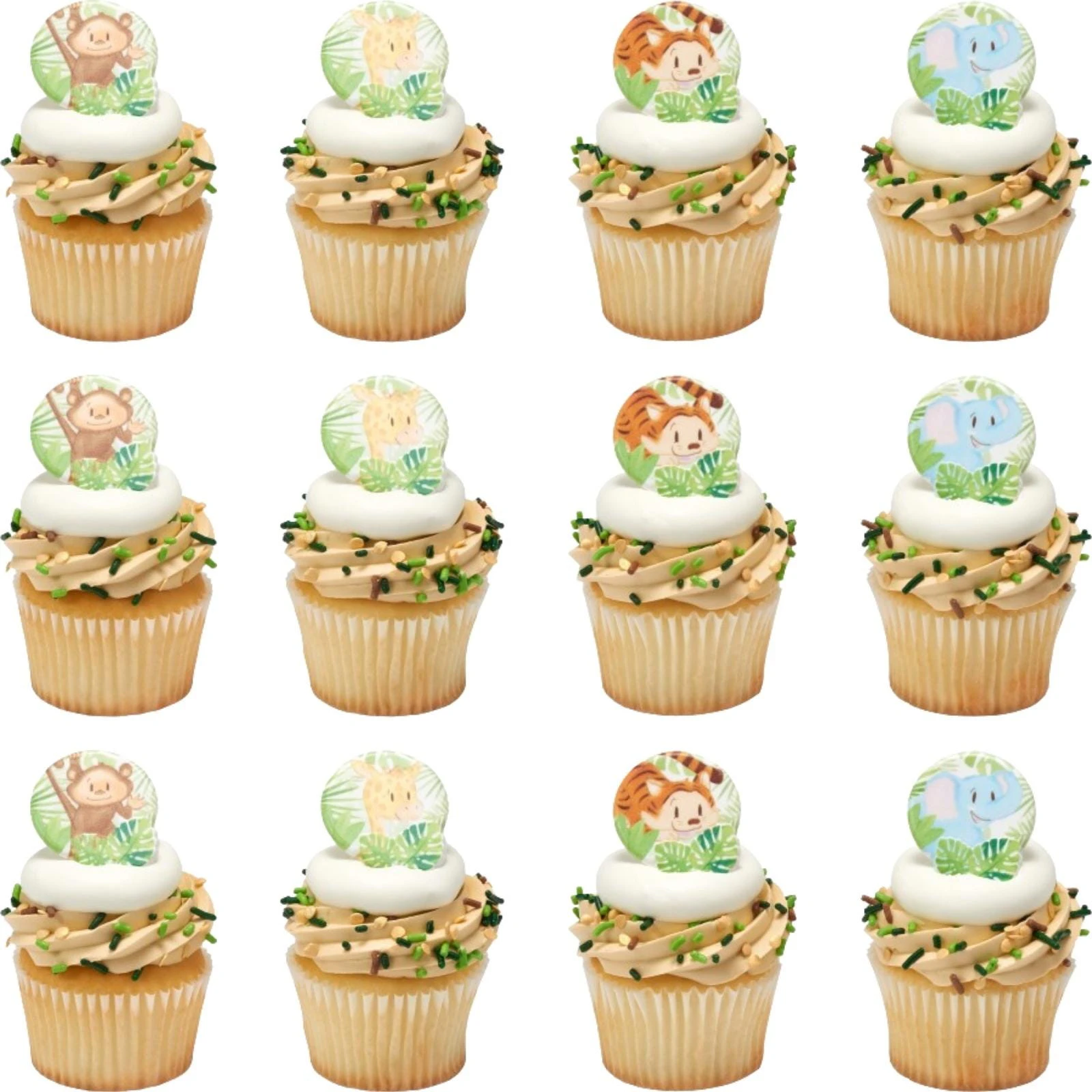 Baby Animal Cupcake Rings (Pack of 12)